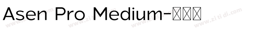 Asen Pro Medium字体转换 Asen Pro Medium字体转换